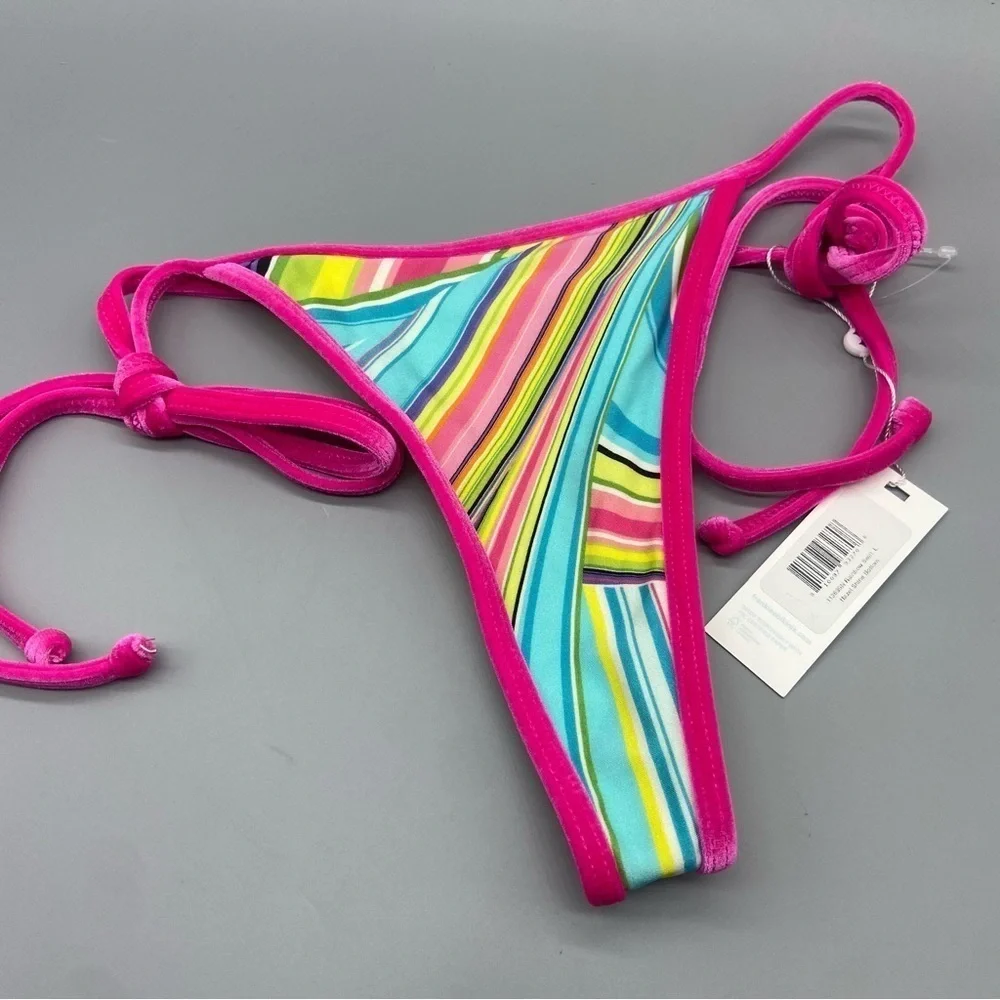 NEW! Frankie’s Bikini’s rainbow swirl hazel bikini bottom nwt 1729